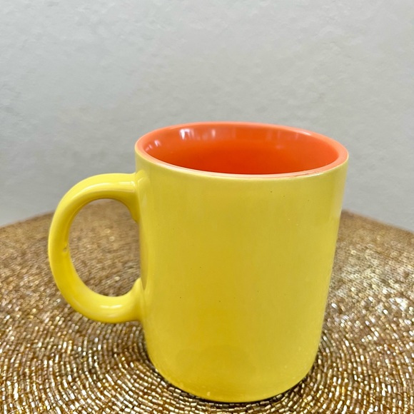 Vintage Levtov Face Mug Yellow Rare Viva La Mamma - Picture 3 of 8